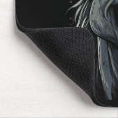 Cooles Pferd mit Zungenpferden auf Pferdebasis Mousepad (Ecke)