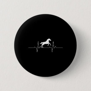 Cooles Pferdedesign für Damen Pferde Button