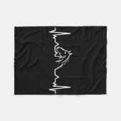 Cooles Pferdedesign für Damen Pferde Fleecedecke (Vorderseite (Horizontal))