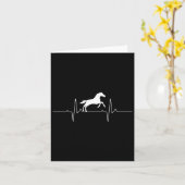 Cooles Pferdedesign für Damen Pferde Karte (Gelbe Blume)