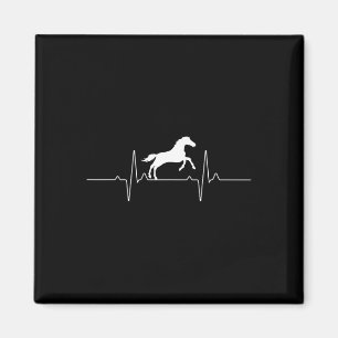 Cooles Pferdedesign für Damen Pferde Magnet