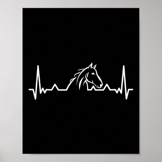 Cooles Pferdedesign für Damen Pferde Poster (Vorne)