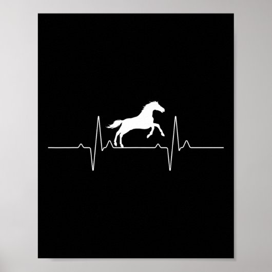 Cooles Pferdedesign für Damen Pferde Poster (Vorne)