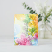 Cooles phantastisches trendiges Zitat "Behalt Ruhe Postkarte (Stehend Vorderseite)