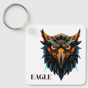 Cooles Phoenix Adler Maskottchen Logo Schlüsselanhänger