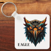 Cooles Phoenix Adler Maskottchen Logo Schlüsselanhänger (Vorderseite)