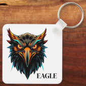 Cooles Phoenix Adler Maskottchen Logo Schlüsselanhänger (Rückseite)