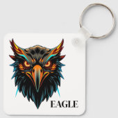 Cooles Phoenix Adler Maskottchen Logo Schlüsselanhänger (Rückseite)
