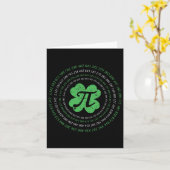 Cooles Pi Day Kleeblatt Saint Patrick's Day Math G Karte (Gelbe Blume)