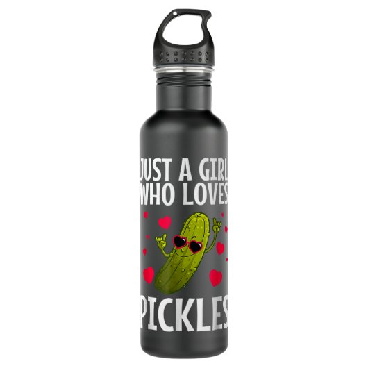Cooles Pickle für Frauen Mädchen Pickles Dill Pick Edelstahlflasche (Vorderseite)
