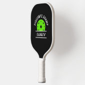 Cooles Pickleball Champ Name Ball Black Green Spor Pickleball Schläger (Links)