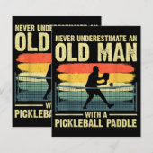Cooles Pickleball-Design für Männer Opa Pickleball (Vorne/Hinten)