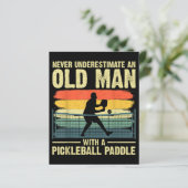 Cooles Pickleball-Design für Männer Opa Pickleball (Stehend Vorderseite)