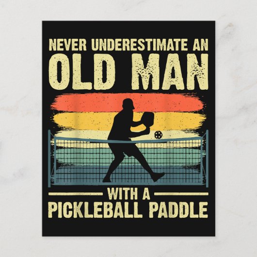 Cooles Pickleball-Design für Männer Opa Pickleball (Vorderseite)