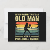 Cooles Pickleball-Design für Männer Opa Pickleball (Rückseite)