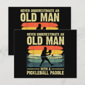 Cooles Pickleball-Design für Männer Opa Pickleball (Vorne/Hinten)