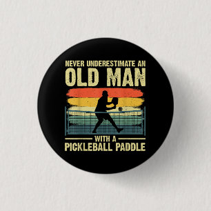 Cooles Pickleball-Design für Männer Opa Pickleball Button
