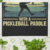 Cooles Pickleball-Design für Männer Opa Pickleball Geschirrtuch (Gefaltet)