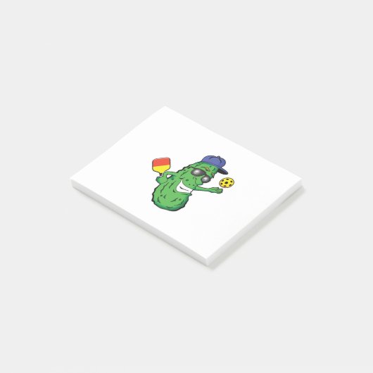 Cooles Pickleball-Logo Post-it Klebezettel (angewinkelt)