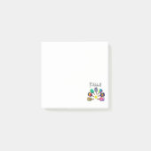 Cooles Pickleball-Rainbow Post-it Klebezettel (Vorderseite)