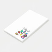 Cooles Pickleball-Rainbow Post-it Klebezettel (angewinkelt)