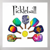 Cooles Pickleball-Rainbow Poster (Vorne)