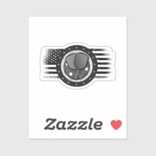 Cooles Pickleball Sport USA Grunge Flag - Pickleba Aufkleber