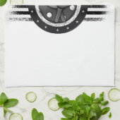 Cooles Pickleball Sport USA Grunge Flag - Pickleba Geschirrtuch (Gefaltet)