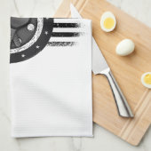 Cooles Pickleball Sport USA Grunge Flag - Pickleba Geschirrtuch (Viertel Falte)