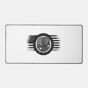 Cooles Pickleball Sport USA Grunge Flag - Pickleba Schreibtischunterlage