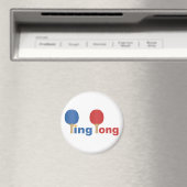 Cooles Ping Pong Emblem Magnet (In Situ (Geschirrspüler))