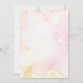 Cooles Pink Watercolor Memphis Chic Party Einladung (Rückseite)