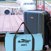 Cooles Piper Cub Flugzeug, einfache blaue Luftfahr Duffle Bag