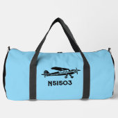 Cooles Piper Cub Flugzeug, einfache blaue Luftfahr Duffle Bag (Vorderseite)