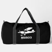 Cooles Piper-Cub-Flugzeug, einfaches, benutzerdefi Duffle Bag (Vorderseite)