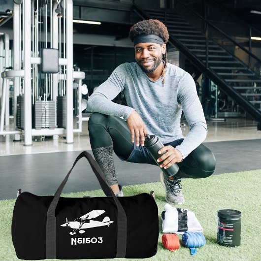 Cooles Piper-Cub-Flugzeug, einfaches, benutzerdefi Duffle Bag