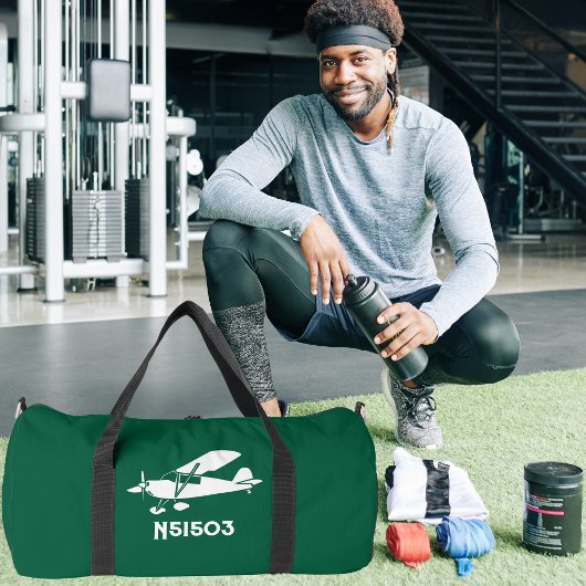 Cooles Piper Cub-Flugzeug, Luftverkehr mit benutze Duffle Bag