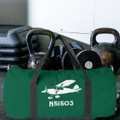 Cooles Piper Cub-Flugzeug, Luftverkehr mit benutze Duffle Bag