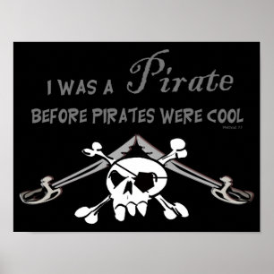 Cooles Piratenposter Poster