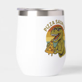 Cooles Pizza-Dino im Retro-Stil (Rechts)