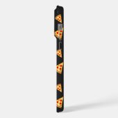 Cooles Pizzaschnittmuster für Monogramm iPhone Hülle (Linke Seite)
