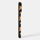 Cooles Pizzaschnittmuster für Monogramm iPhone Hülle (Rechte Seite)