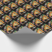 Cooles Pizzaziegelwandern Party Geschenkpapier (Ecke)