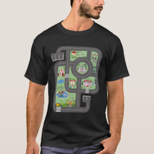 Cooles Play matte Race Car Track auf Vater Shirt m
