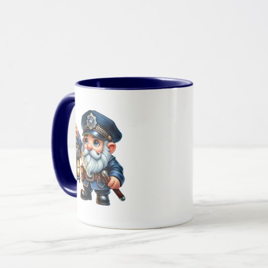 Cooles Polizeigenom Tasse (Vorderseite Links)