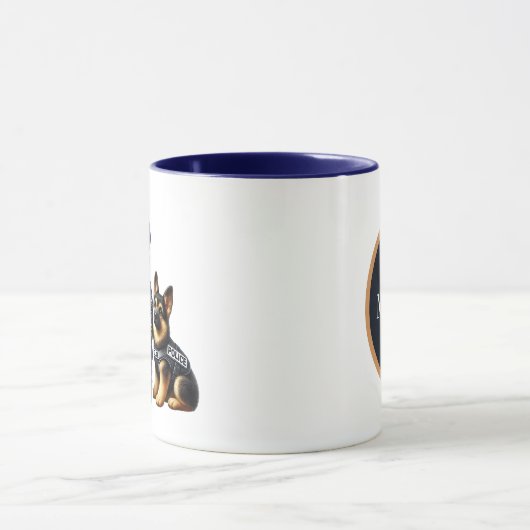 Cooles Polizeigenom Tasse (Zentrum)