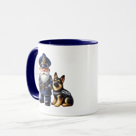 Cooles Polizeigenom Tasse (Vorderseite Links)