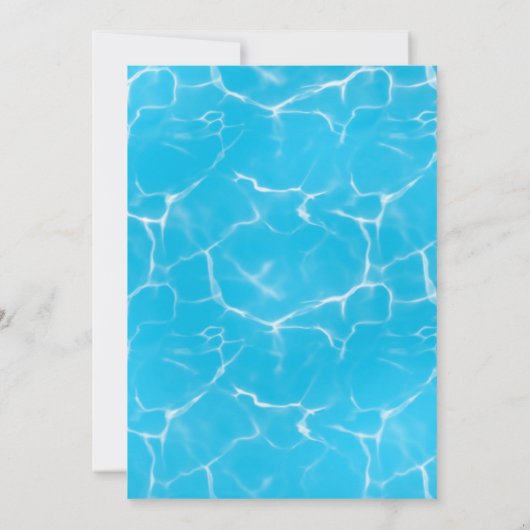 Cooles Pool-Party | Einladung zum Geburtstag (Rückseite)