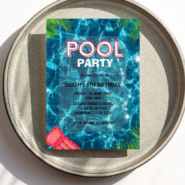 Cooles Pool-Party | Einladung zum Geburtstag
