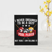 Cooles Pool-Player-Design für Männer Frauen Pool B Karte (Gelbe Blume)